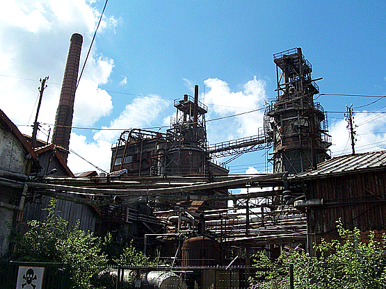 The old charcoal factory in Premery (Lambiotte shaft furnace)